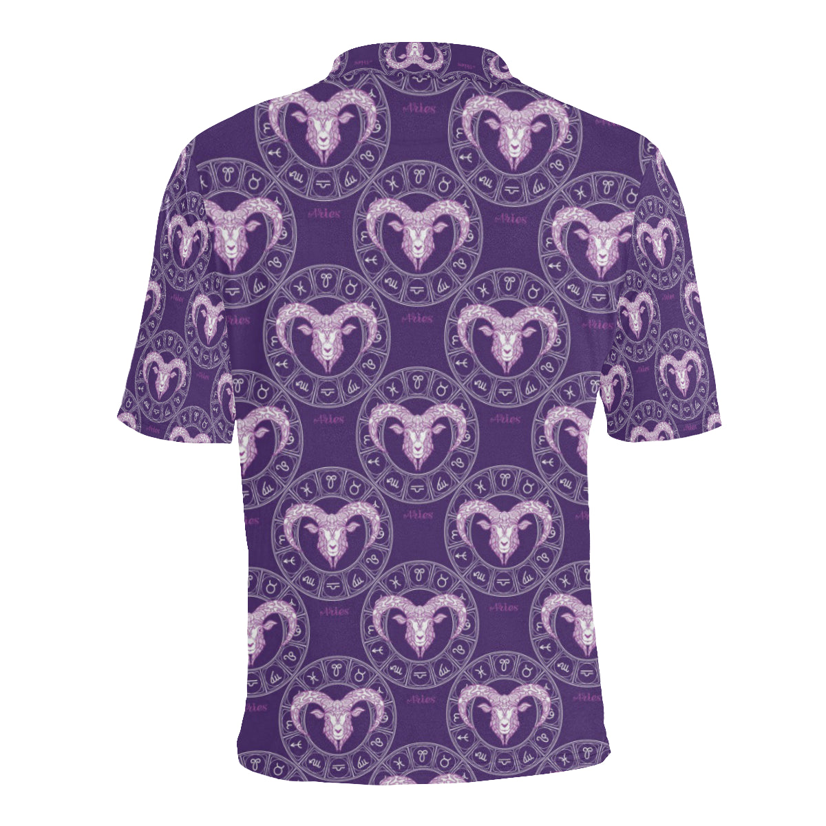 Aries Zodiac Pattern Print Design 02 Men Polo Shirt
