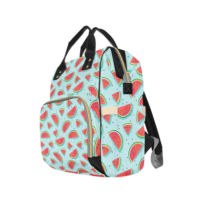 Watermelon Pattern Print Design WM03 Diaper Bag Backpack