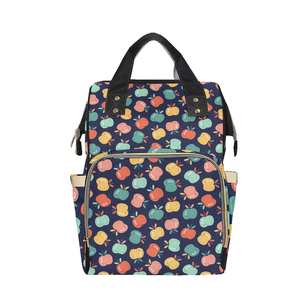 Apple Pattern Print Design AP09 Diaper Bag Backpack