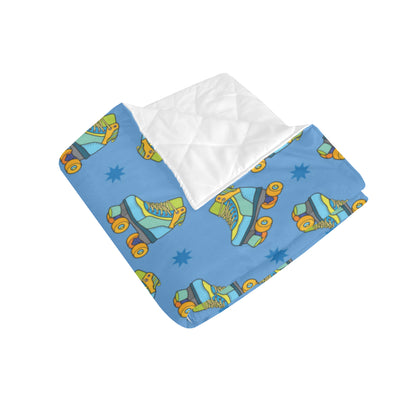 Roller skate Pattern Print Design A04 Premium Quilt