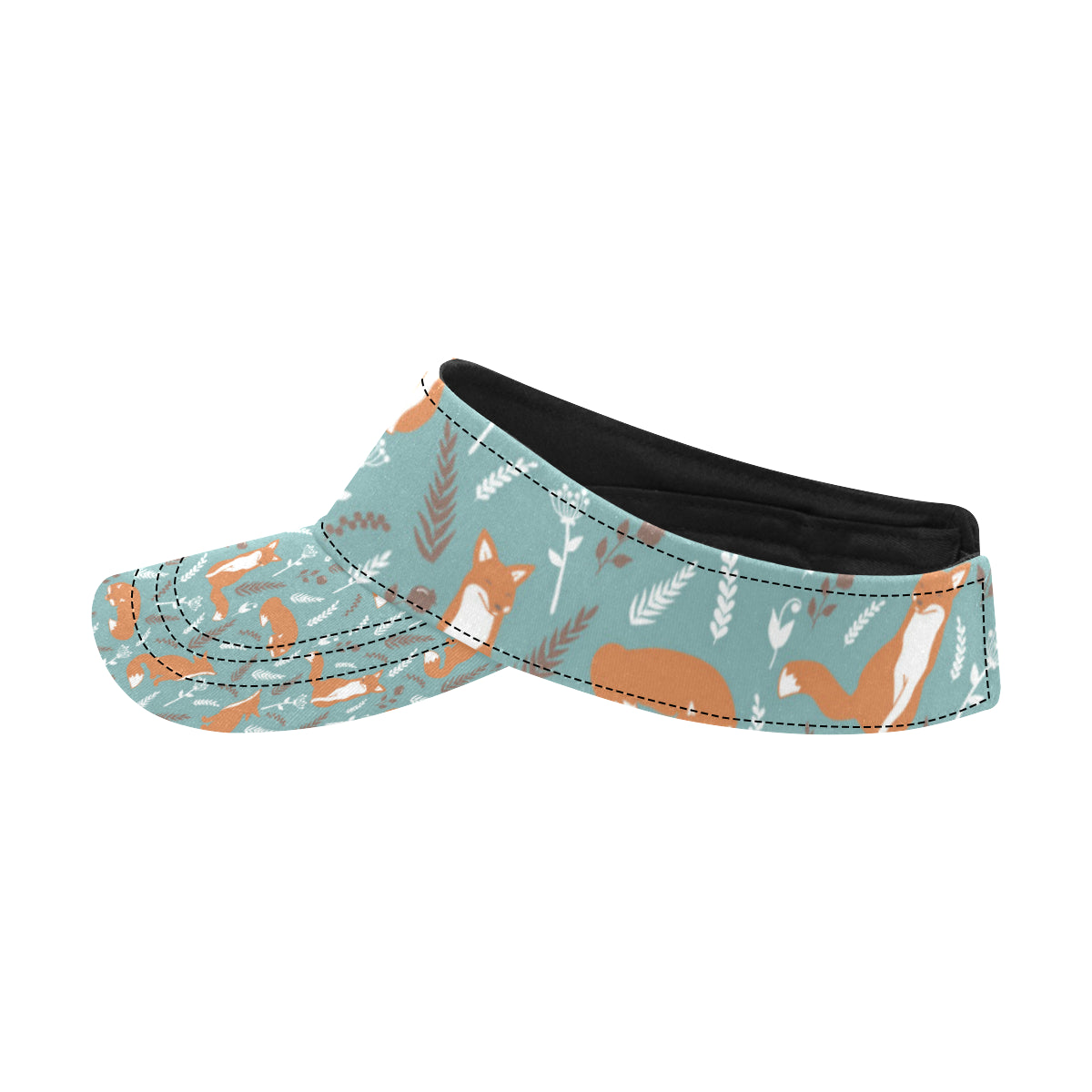 Fox Forest Print Pattern Unisex Sun Visor