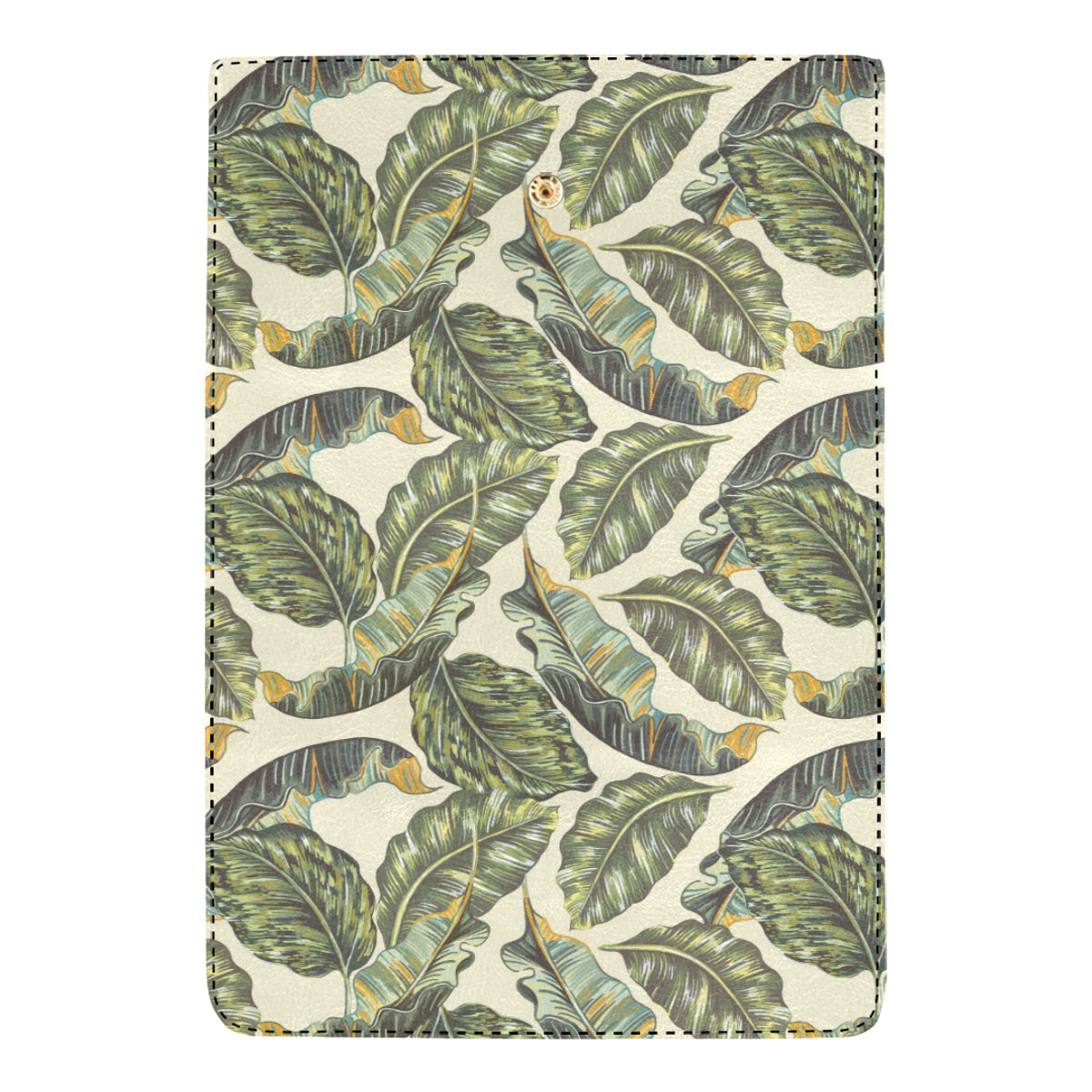 Banana Leaf Pattern Print Design BL08 Women's Trifold Wallet