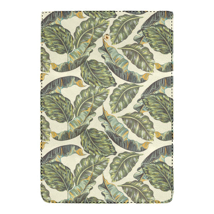 Banana Leaf Pattern Print Design BL08 Women's Trifold Wallet