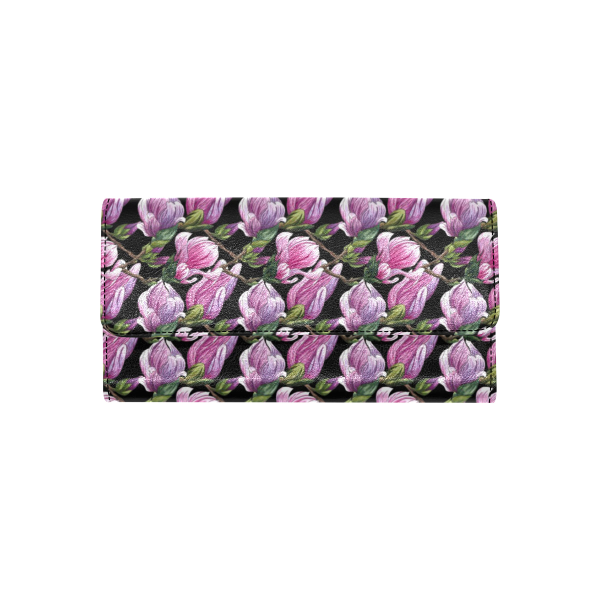 Magnolia Pattern Print Design MAG011 Women's Trifold Wallet
