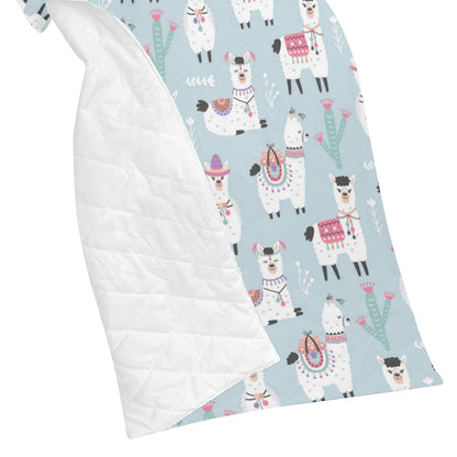 Llama Pattern Print Design 04 Premium Quilt