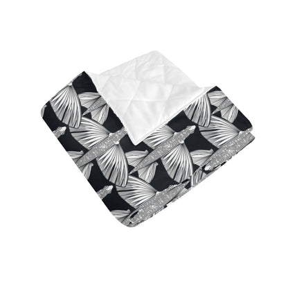 Flying Fish Pattern Print Design 03 Premium Quilt