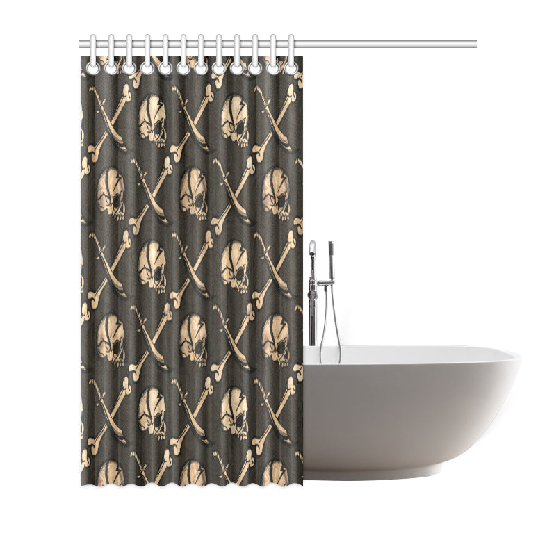 Pirate Pattern Print Design A03 Shower Curtain