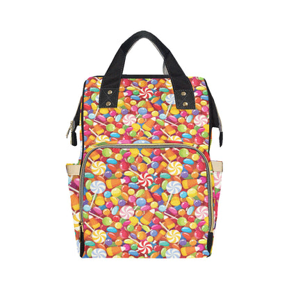 Candy Pattern Print Design 02 Diaper Bag Backpack