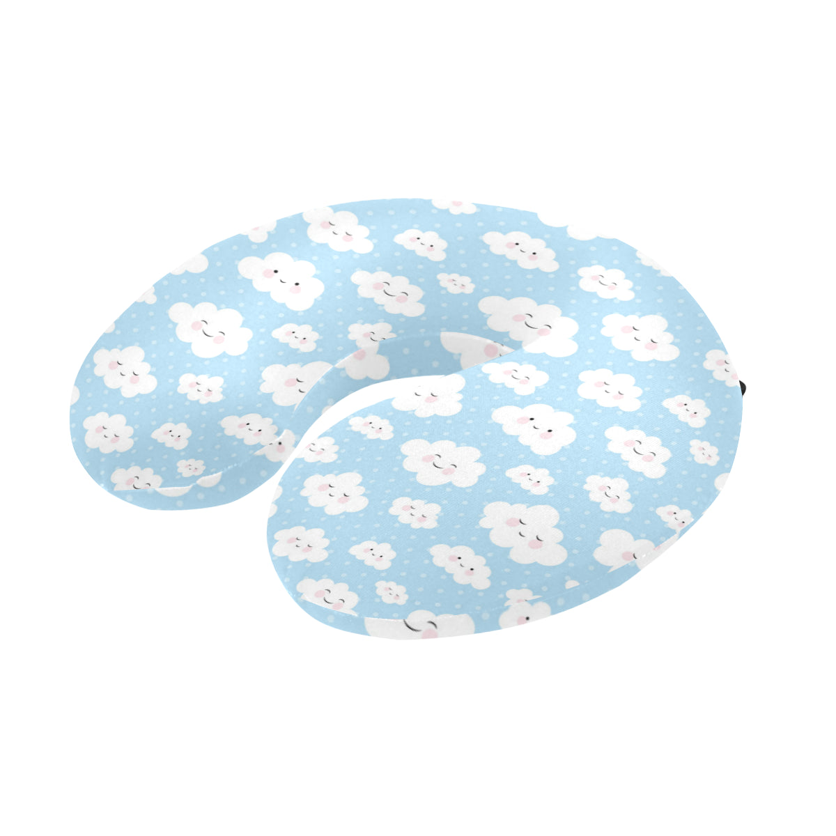 Cloud Pattern Print Design 02 U-Shaped Travel Neck Pillow
