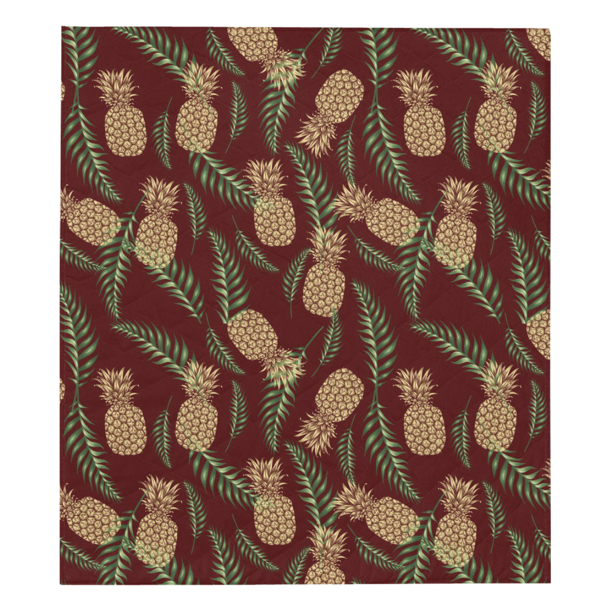 Pineapple Pattern Print Design PP013 Premium Quilt