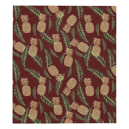 Pineapple Pattern Print Design PP013 Premium Quilt