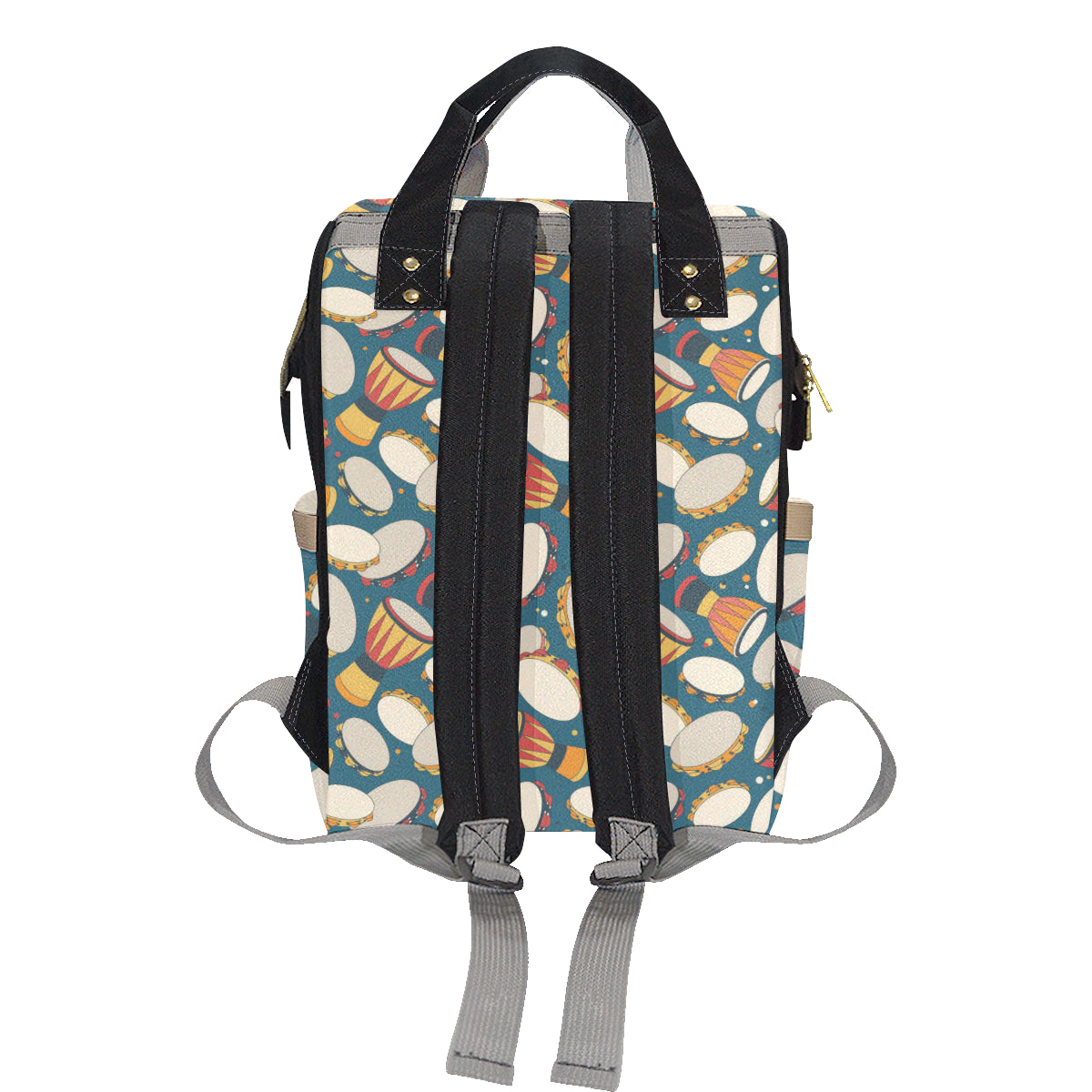 Tambourine Pattern Print Design 01 Diaper Bag Backpack