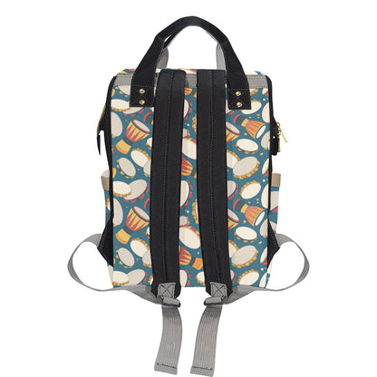 Tambourine Pattern Print Design 01 Diaper Bag Backpack