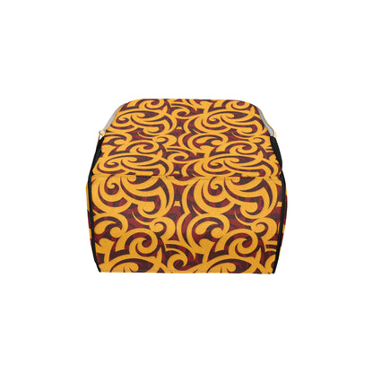 Maori Pattern Print Design 02 Diaper Bag Backpack