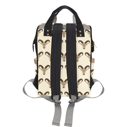Goat Pattern Print Design 01 Diaper Bag Backpack