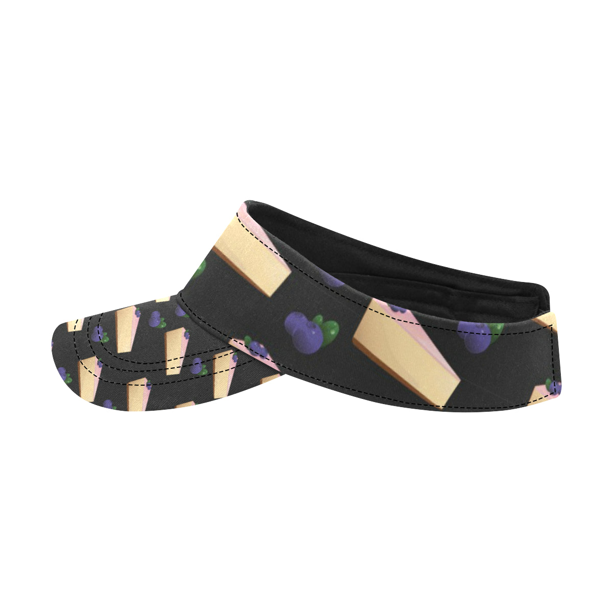 Cheesecake blueberry Pattern Print Design CK01 Unisex Sun Visor