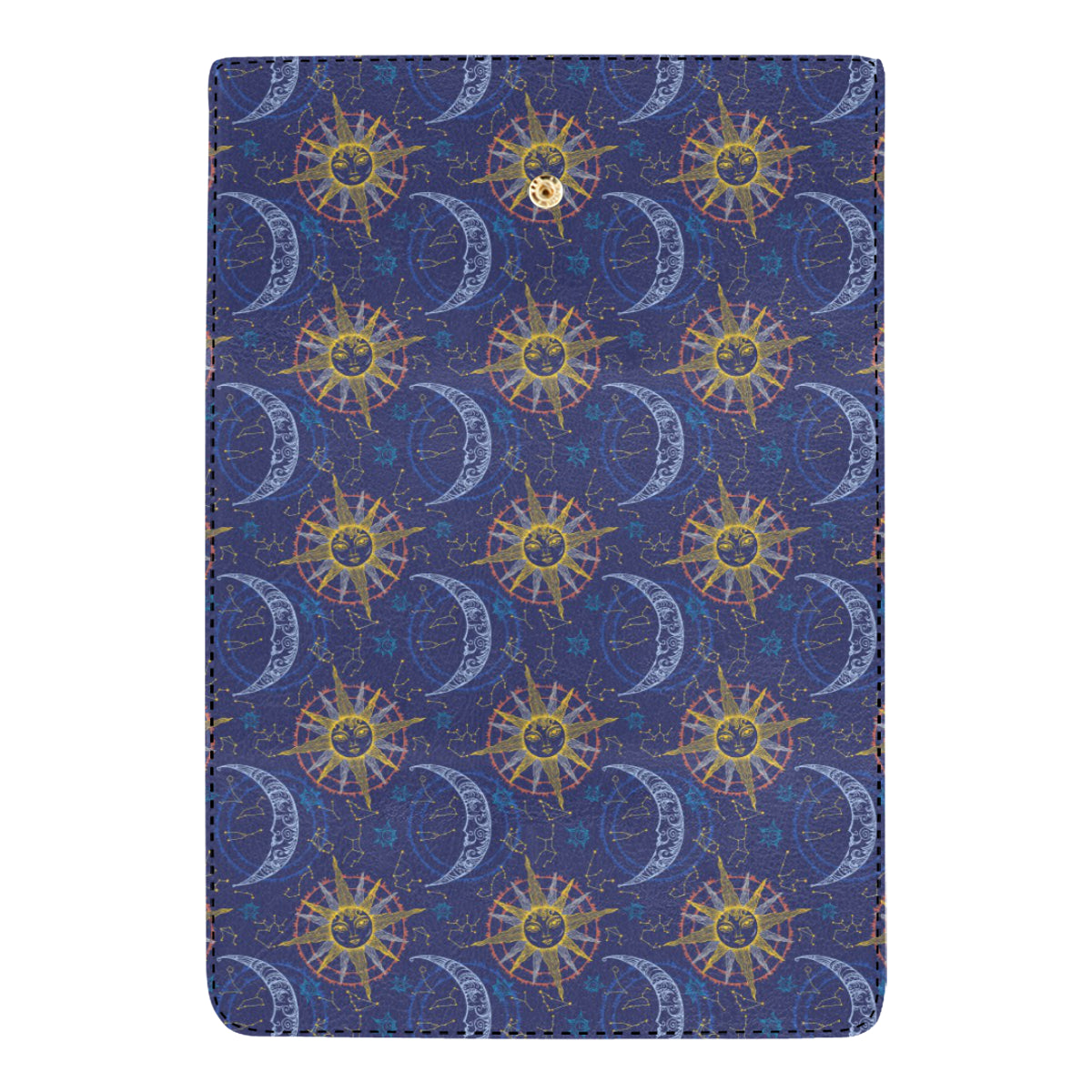 Celestial Moon Sun Pattern Print Design 01 Women's Trifold Wallet