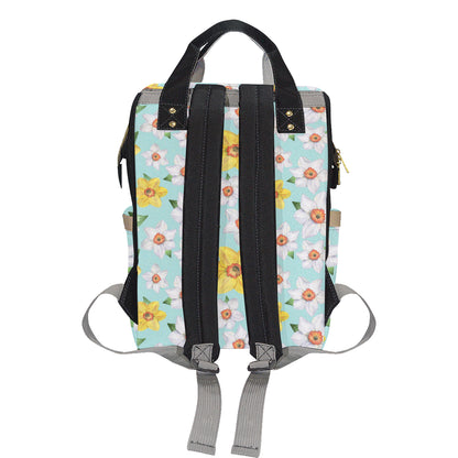 Daffodils Pattern Print Design DF07 Diaper Bag Backpack