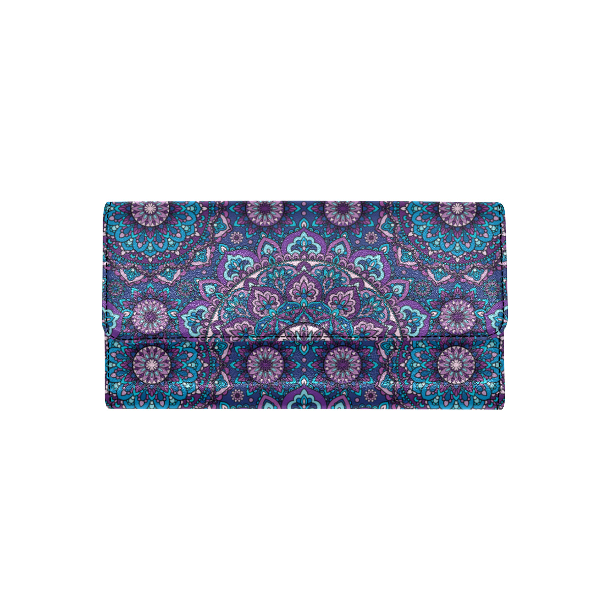 Medallion Pattern Print Design 05 Women's Trifold Wallet