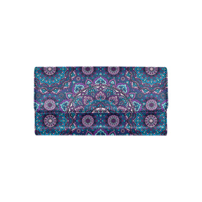 Medallion Pattern Print Design 05 Women's Trifold Wallet