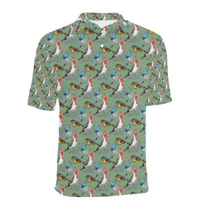 Birds Pattern Print Design 07 Men Polo Shirt