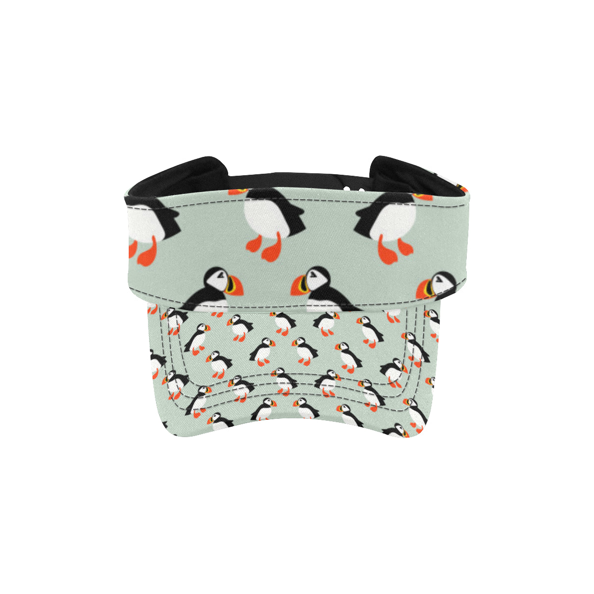 Puffin Pattern Print Design A03 Unisex Sun Visor