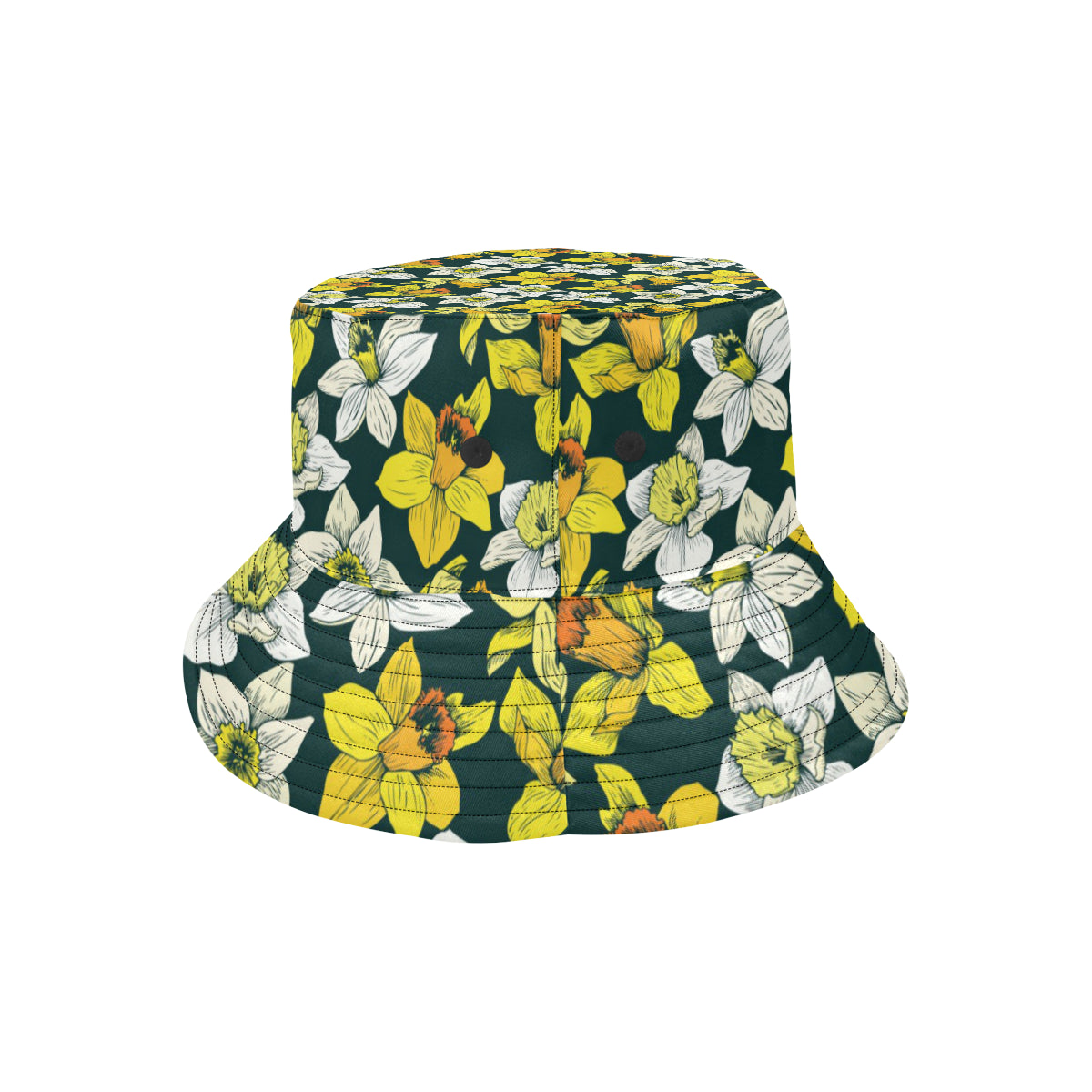 Daffodils Pattern Print Design DF02 Unisex Bucket Hat