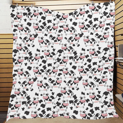 Cow Pattern Print Design 02 Premium Quilt