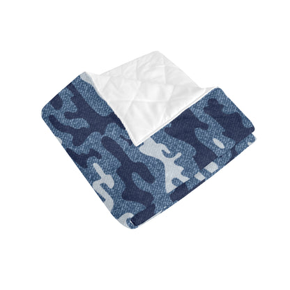 Jean Camouflage Pattern Print Design 05 Premium Quilt