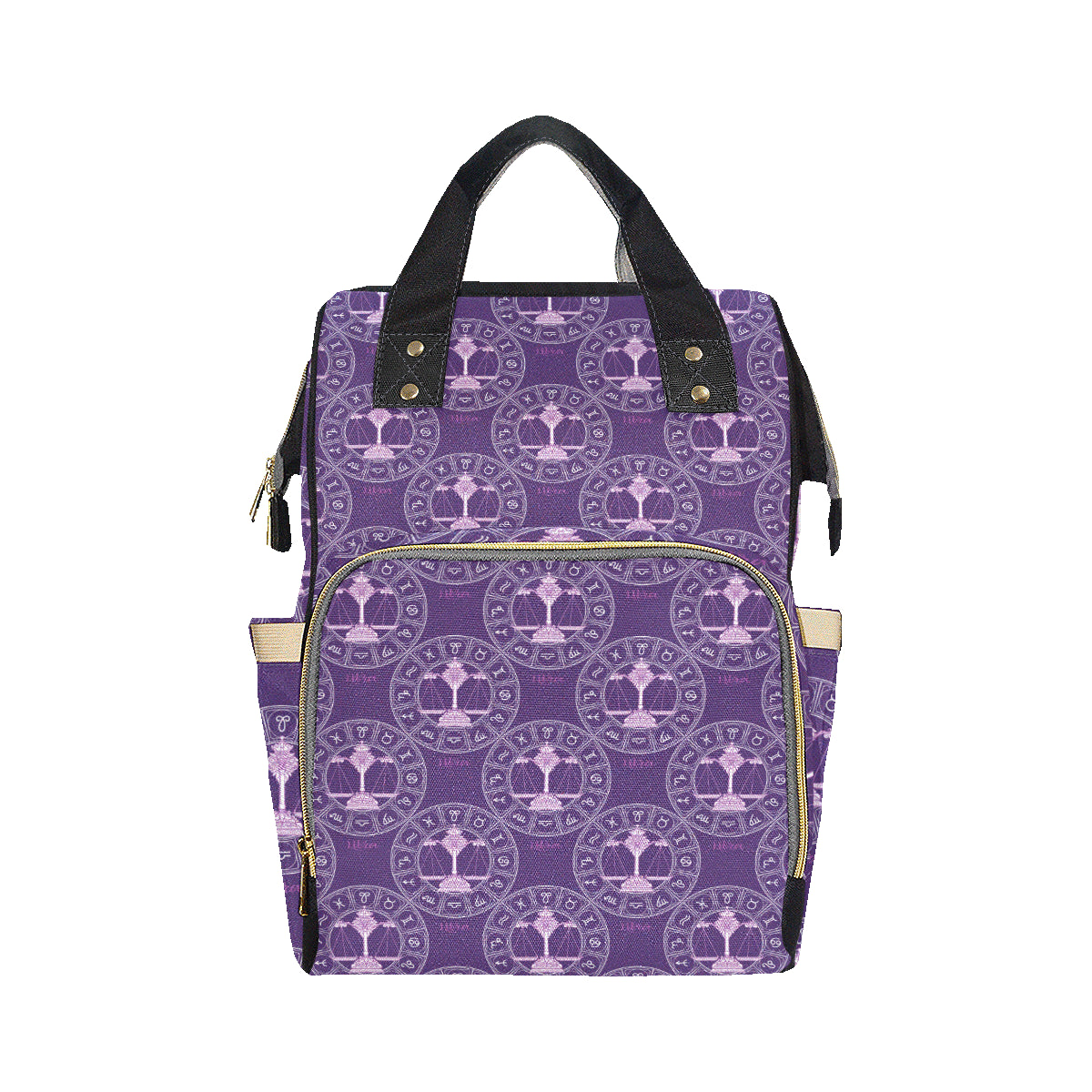 Libra Pattern Print Design 03 Diaper Bag Backpack
