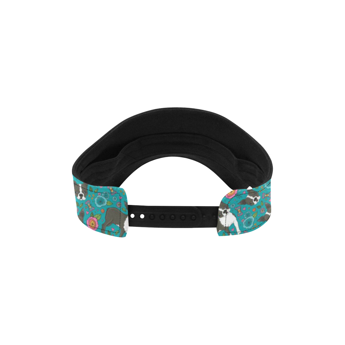 Boston Terrier Pattern Print Design 07 Unisex Sun Visor