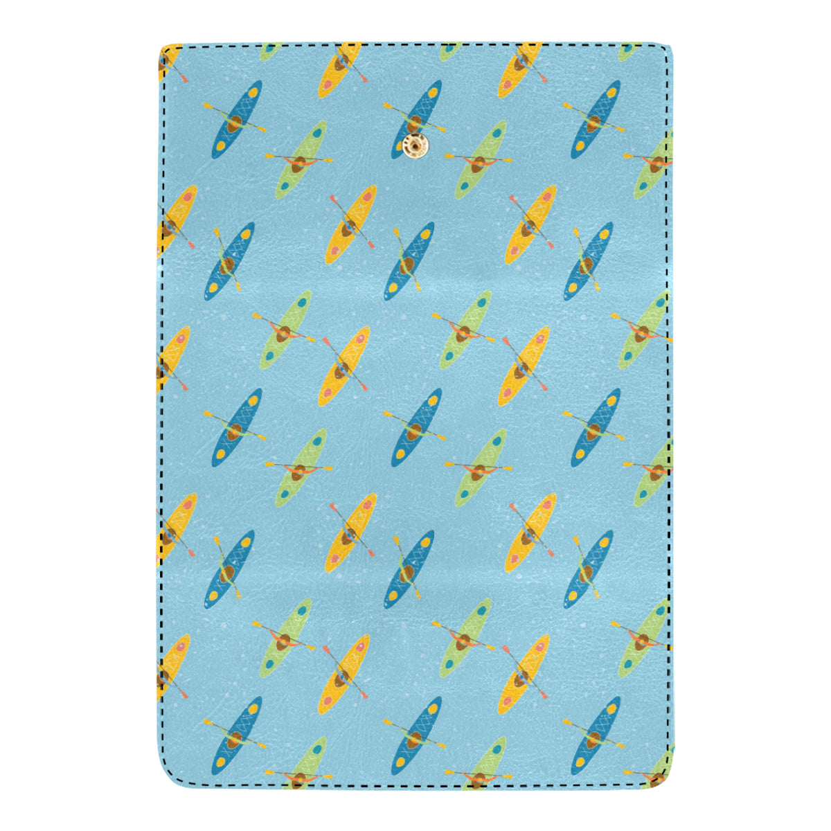 Kayak Pattern Print Design 04 Women's Trifold Wallet