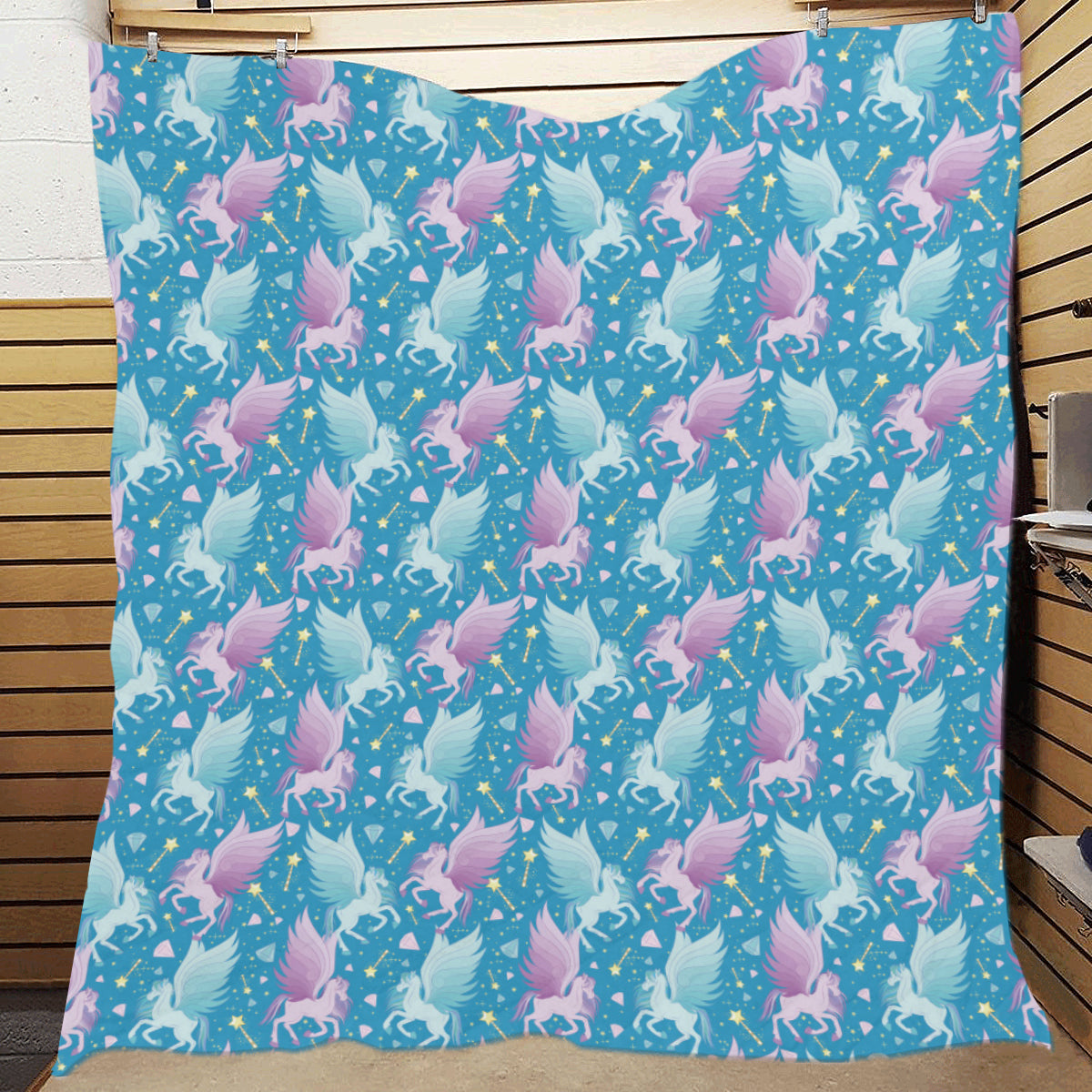 Pegasus Pattern Print Design 04 Premium Quilt
