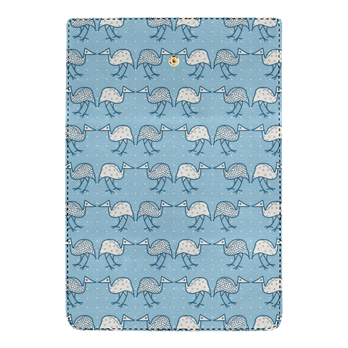 Emu Pattern Print Design 01 Women's Trifold Wallet