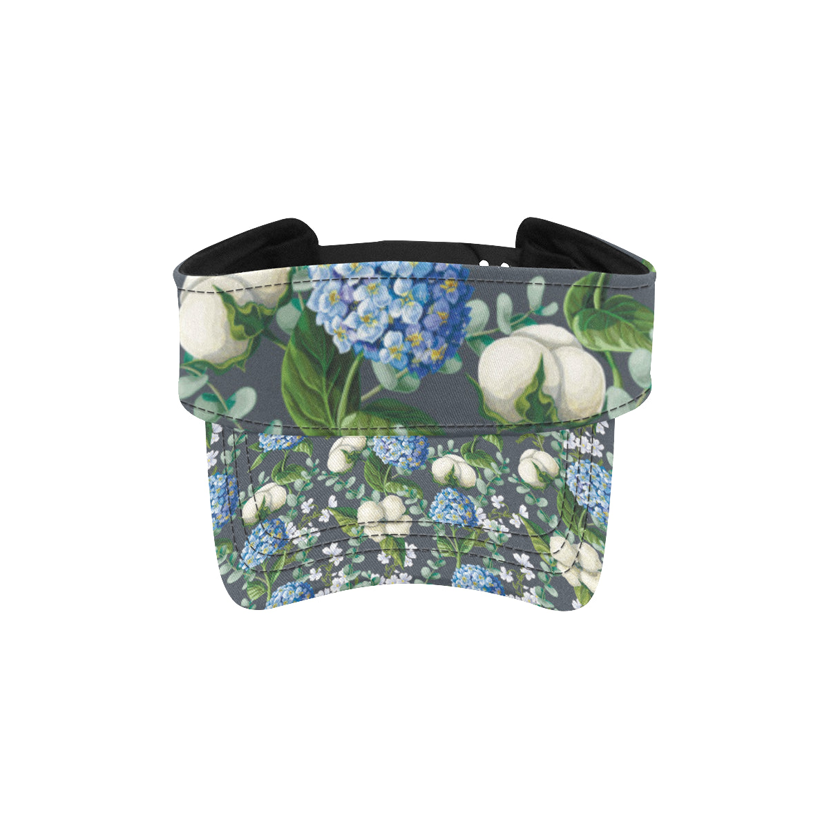 Hydrangea Pattern Print Design 02 Unisex Sun Visor