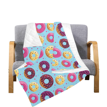 Donut Pattern Print Design DN07 Premium Quilt