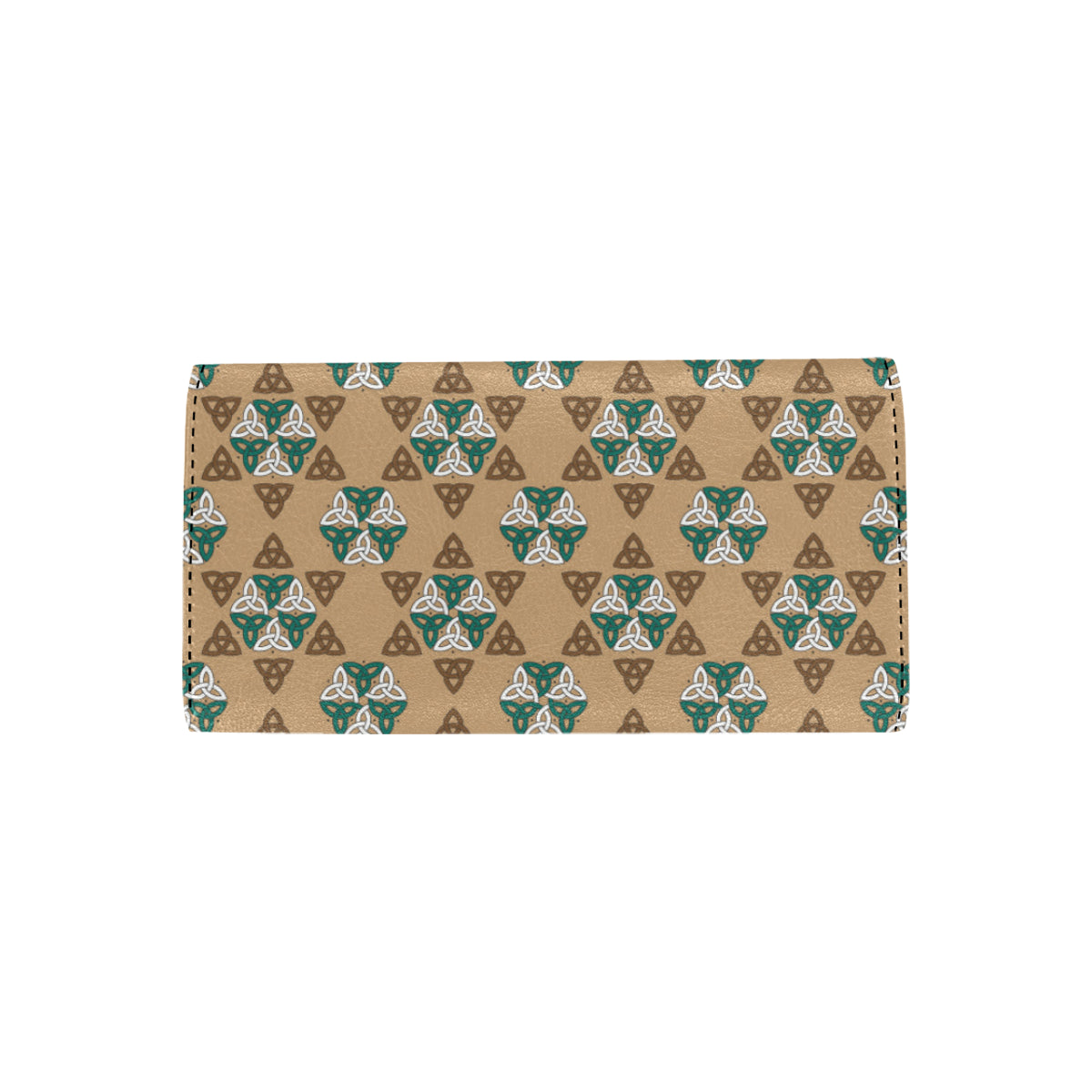 Celtic Pattern Print Design 08 Women's Trifold Wallet