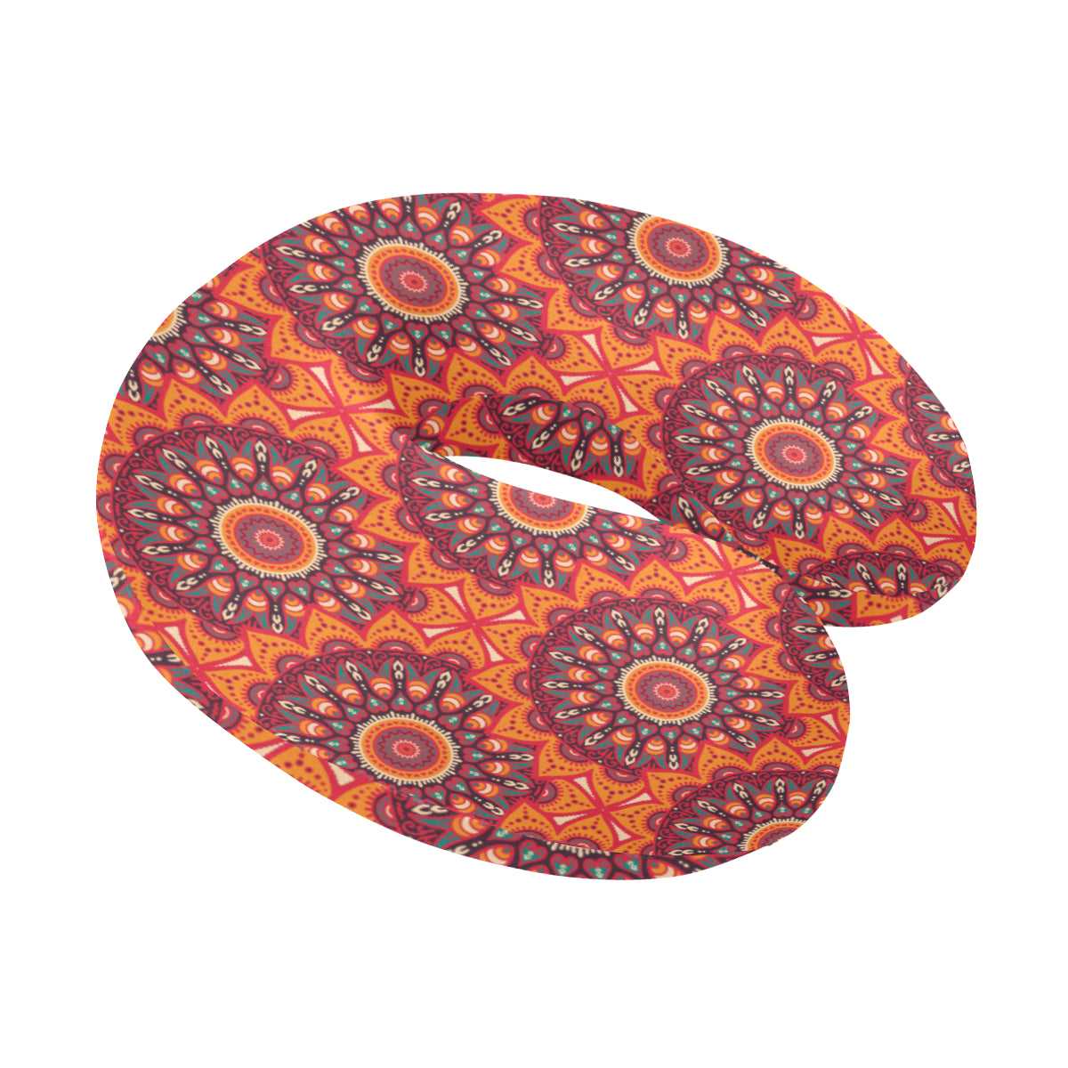 Bohemian Pattern Print Design 04 U-Shaped Travel Neck Pillow
