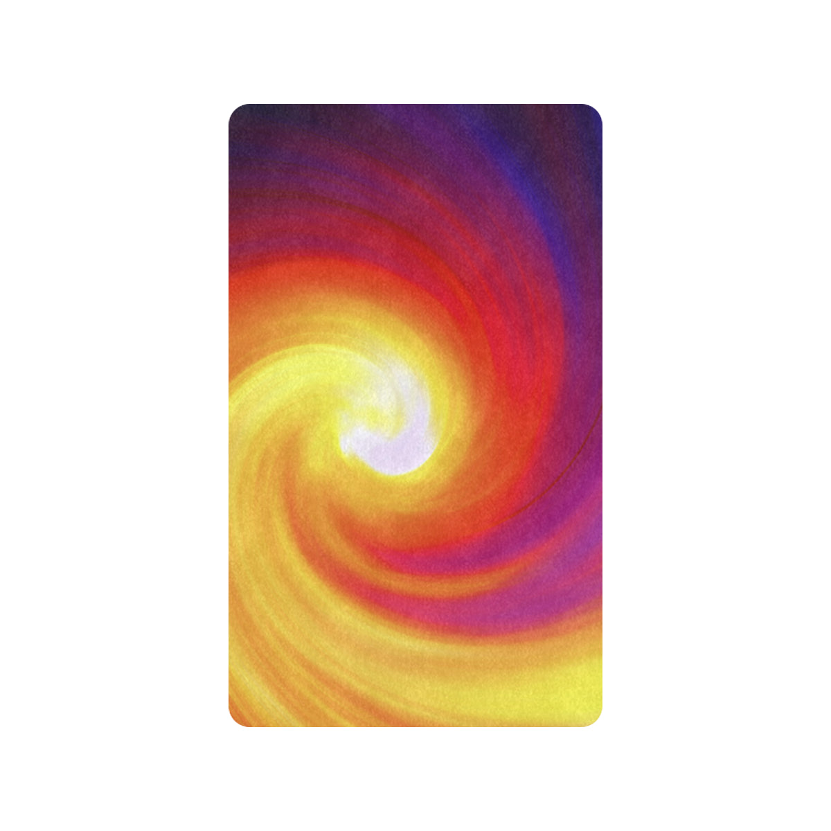 Vortex Twist Swirl Flame Themed Rubber Doormat