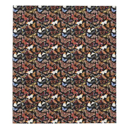 Butterfly Pattern Print Design 08 Premium Quilt