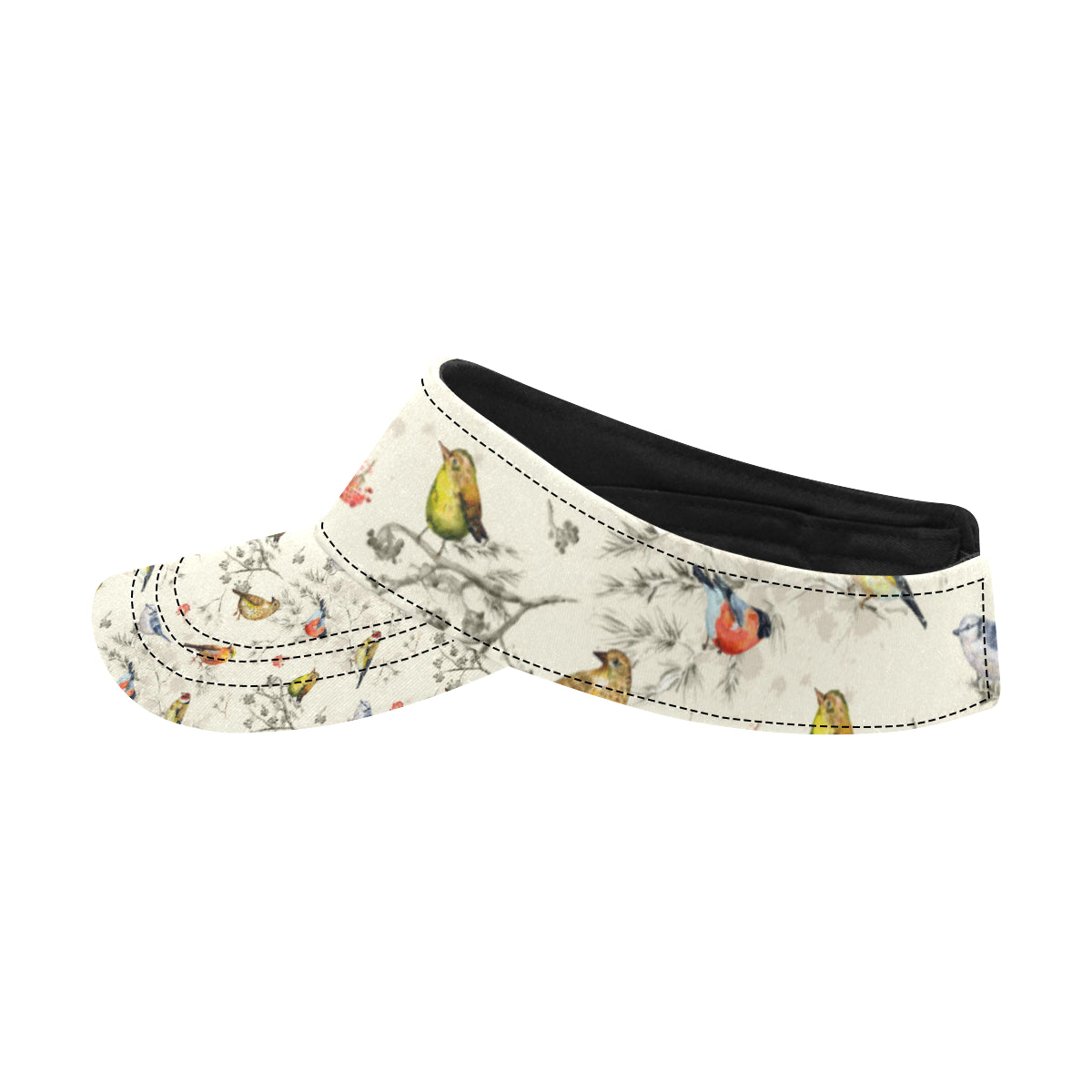 Bird Watercolor Design Pattern Unisex Sun Visor