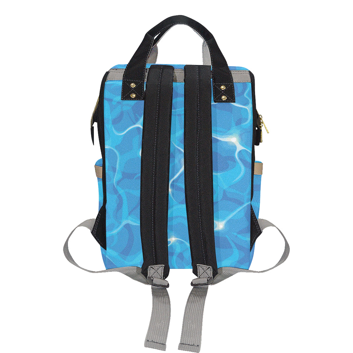 Ocean Reflex Pattern Print Design A02 Diaper Bag Backpack