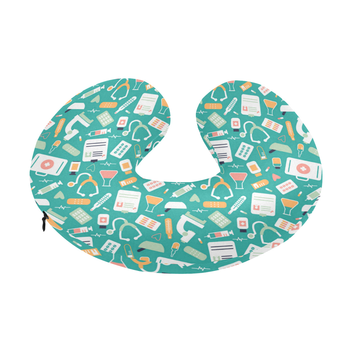 Medical Pattern Print Design 03 U-Shaped Travel Neck Pillow