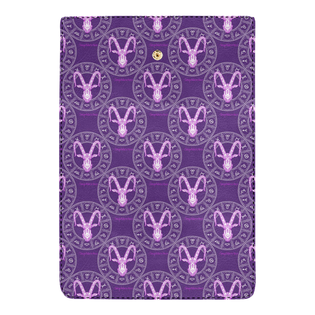 Capricorn Zodiac Pattern Print Design 04 Women's Trifold Wallet
