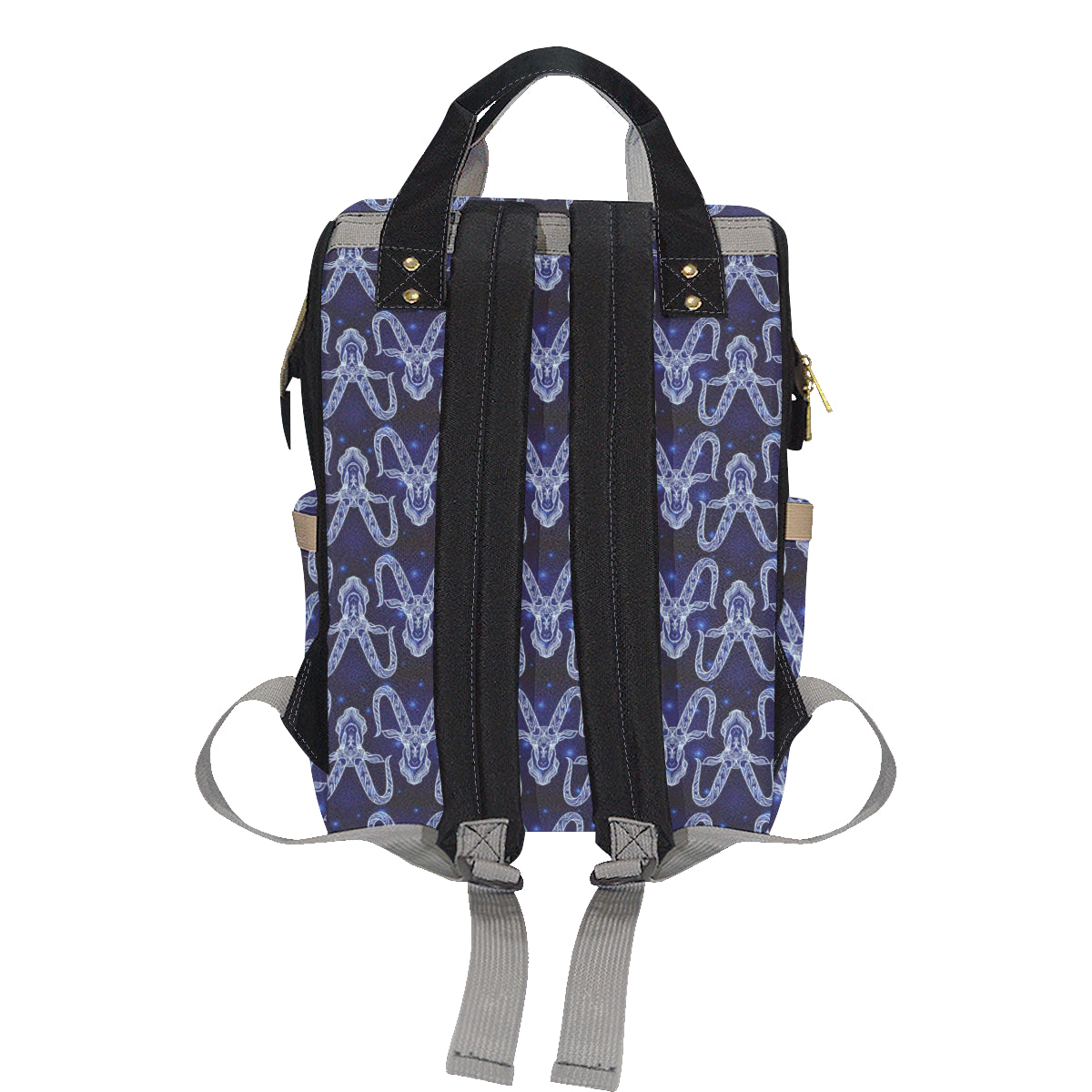 Capricorn Zodiac Pattern Print Design 03 Diaper Bag Backpack