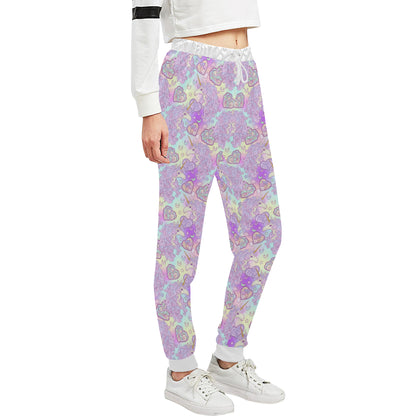 Unicorn Rainbow Star Heart Print Unisex Sweatpants