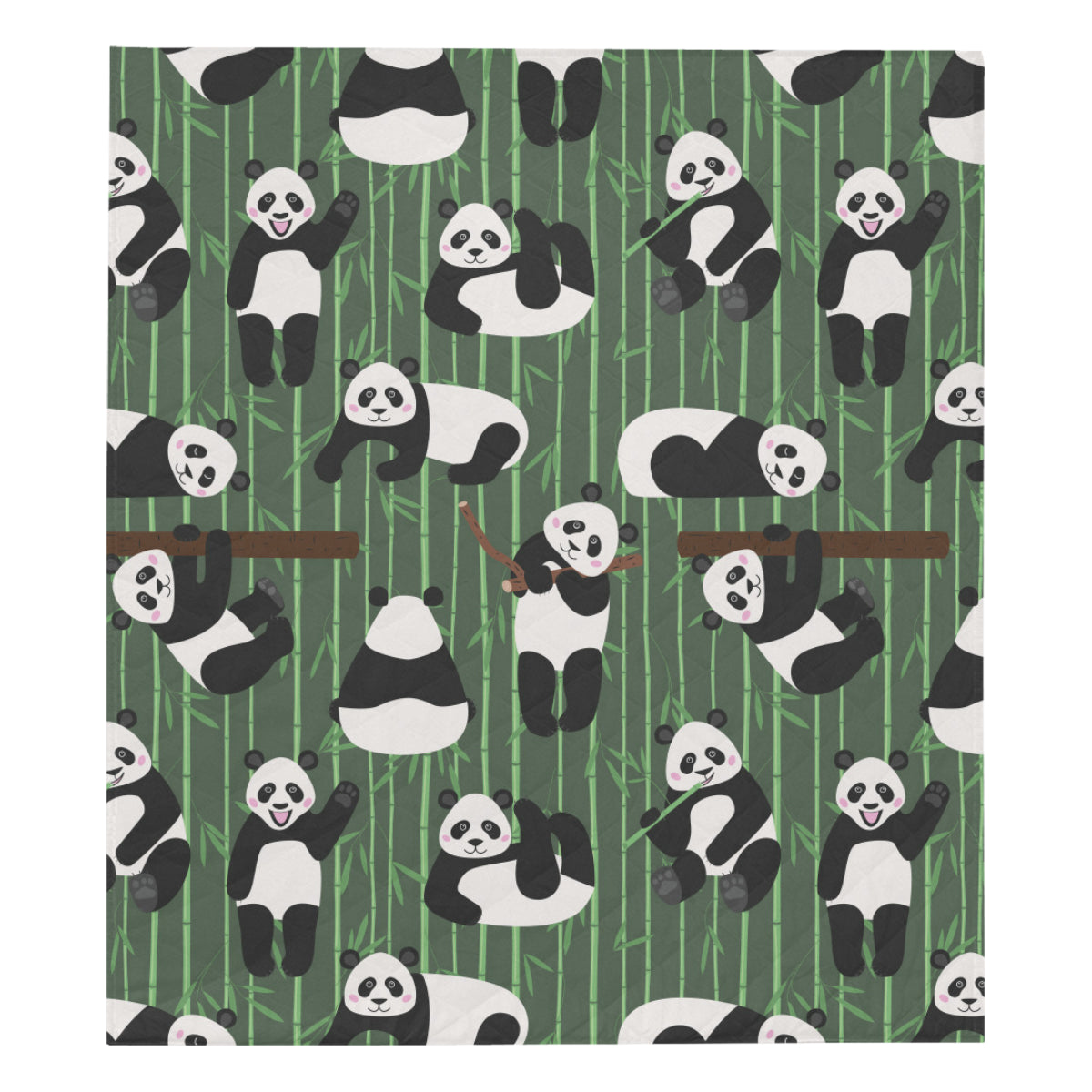 Panda Pattern Print Design A04 Premium Quilt