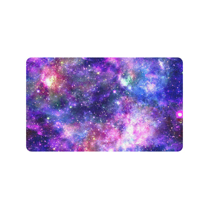 Galaxy Night Stardust Space Print Rubber Doormat