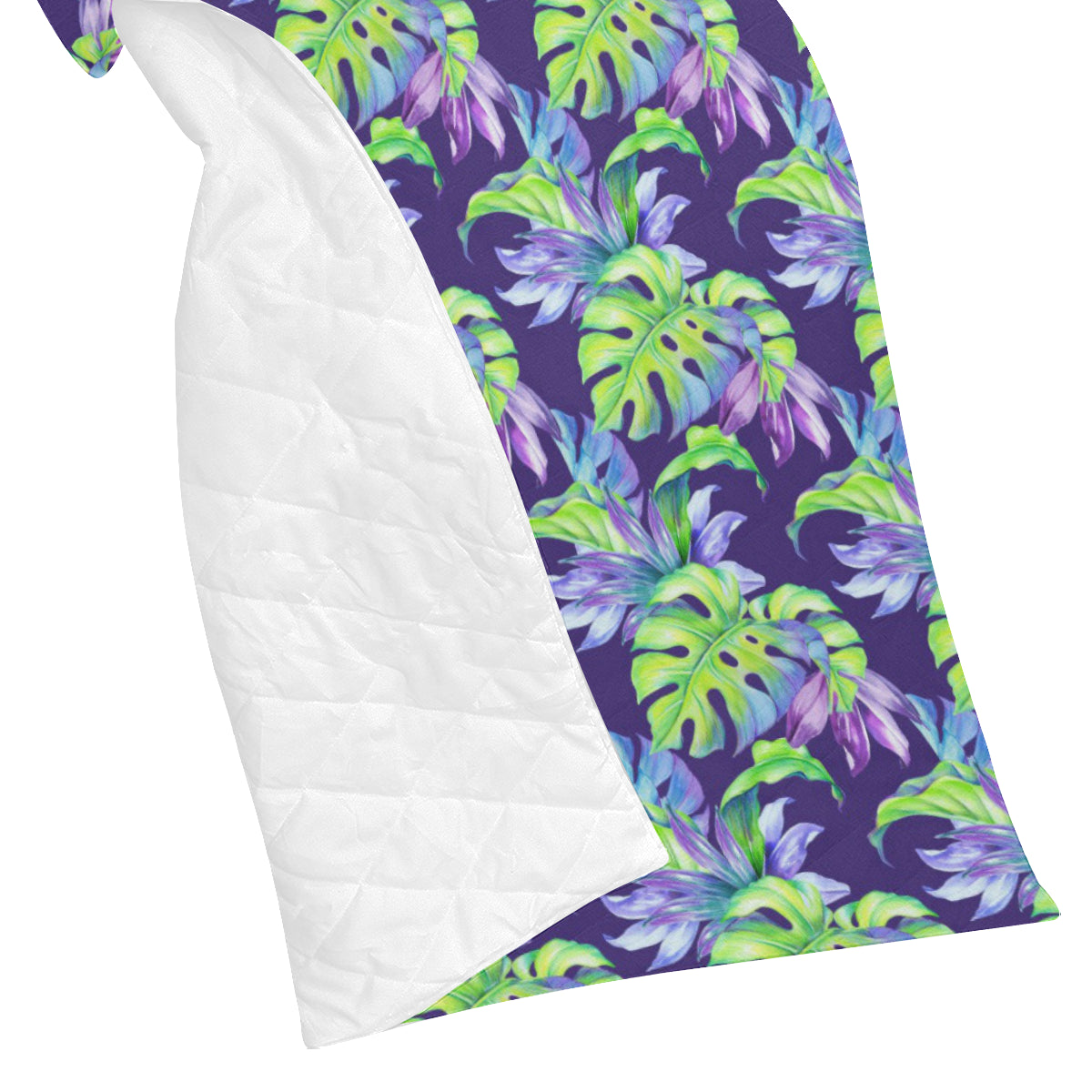 Tropical Flower Pattern Print Design TF019 Premium Quilt