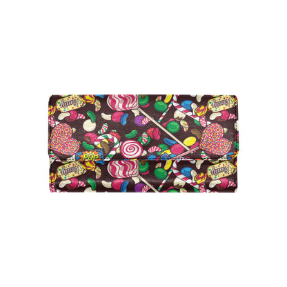 Candy Pattern Print Design CA02 Women's Trifold Wallet